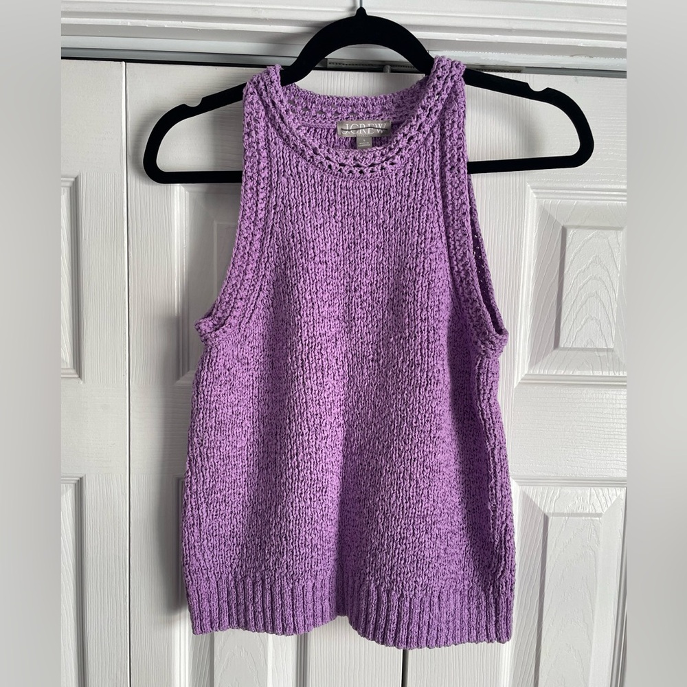 Purple Knit Tank Top